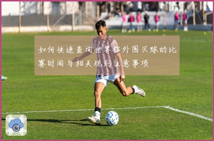 如何快速查询世界杯外围买球的比赛时间与相关规则注意事项